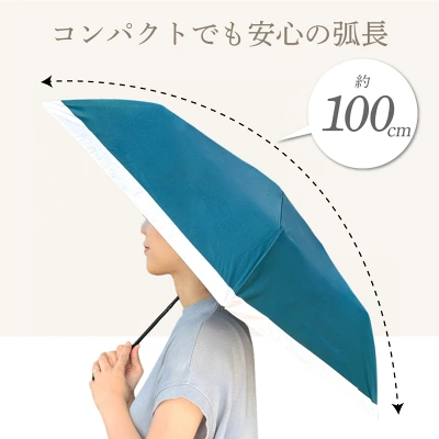 晴雨兼用の軽い折りたたみ傘